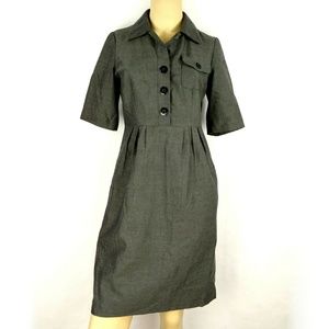PARAMETER Grey career button down dress Women's 4